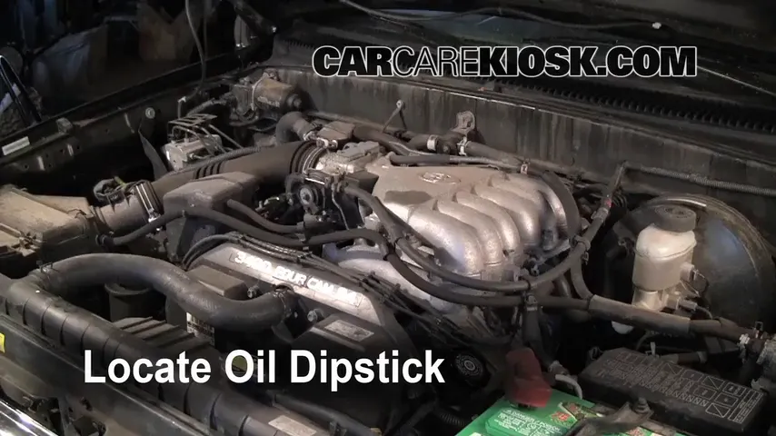 2004 Toyota Tacoma Pre Runner 3.4L V6 Crew Cab Pickup (4 Door) Oil Check Oil Level